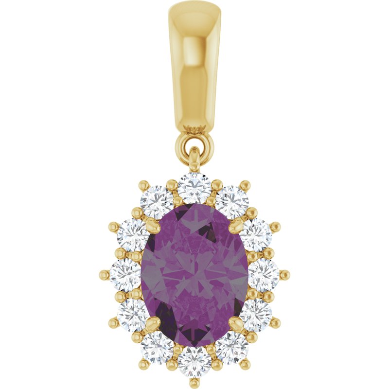 Halo-Style Necklace or Pendant