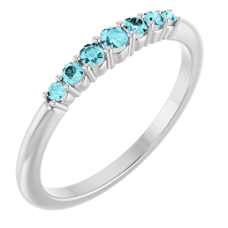 Accented Stackable Ring No. 2