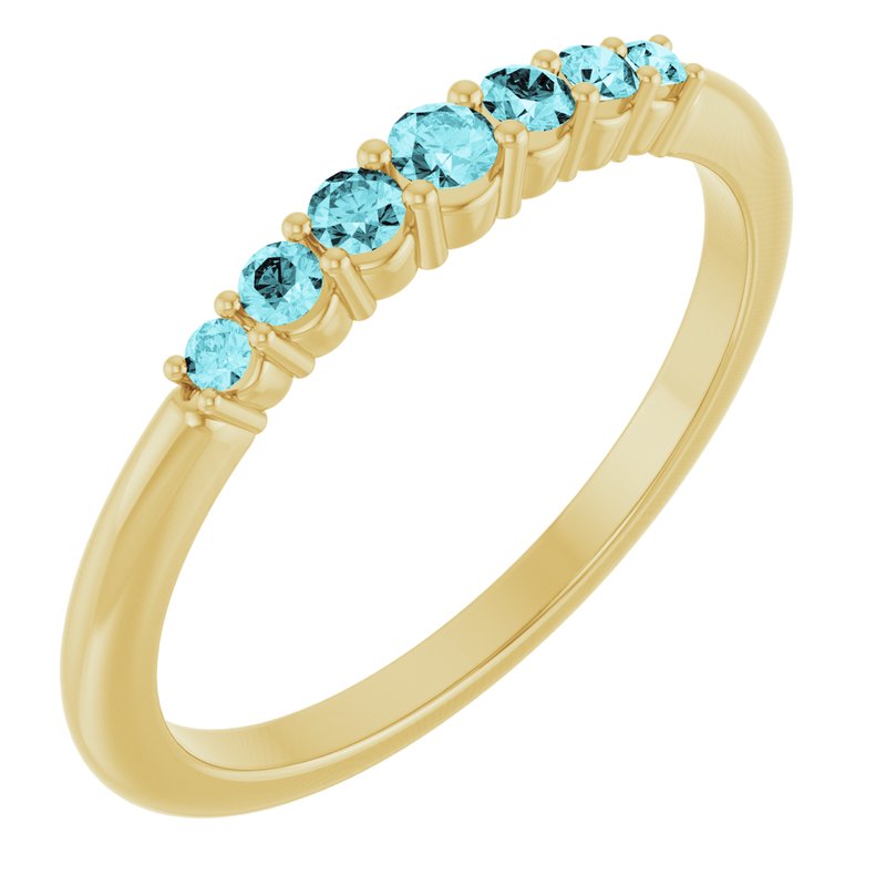 Accented Stackable Ring No. 2