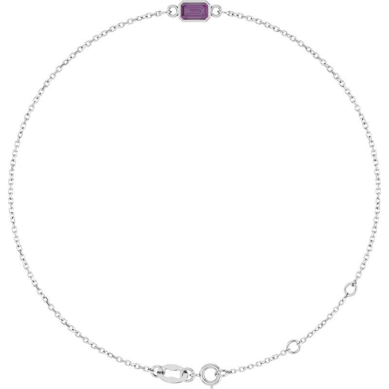Bezel-Set Link Bracelet