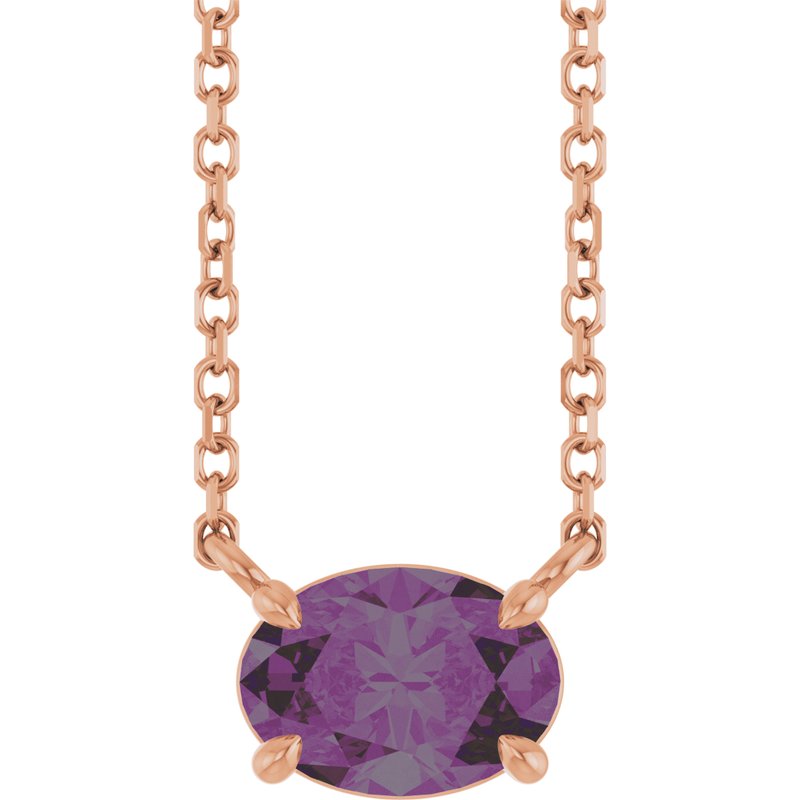 Solitaire Necklace — 18″ No. 2