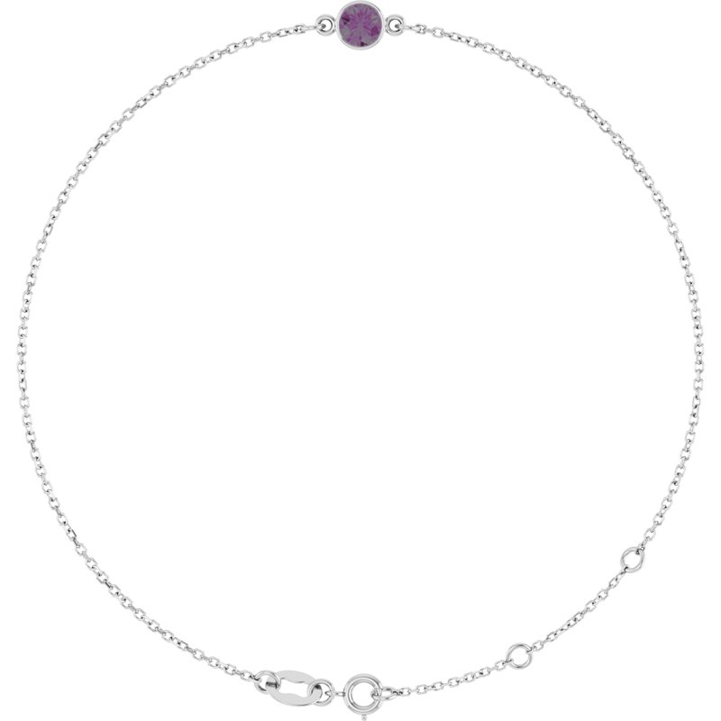 Bezel-Set Link Bracelet