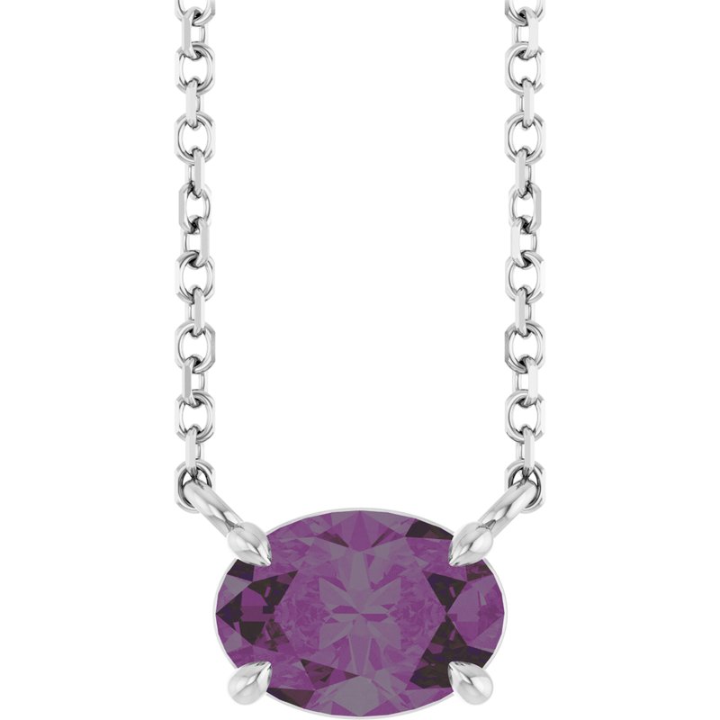 Solitaire Necklace — 18″ No. 2