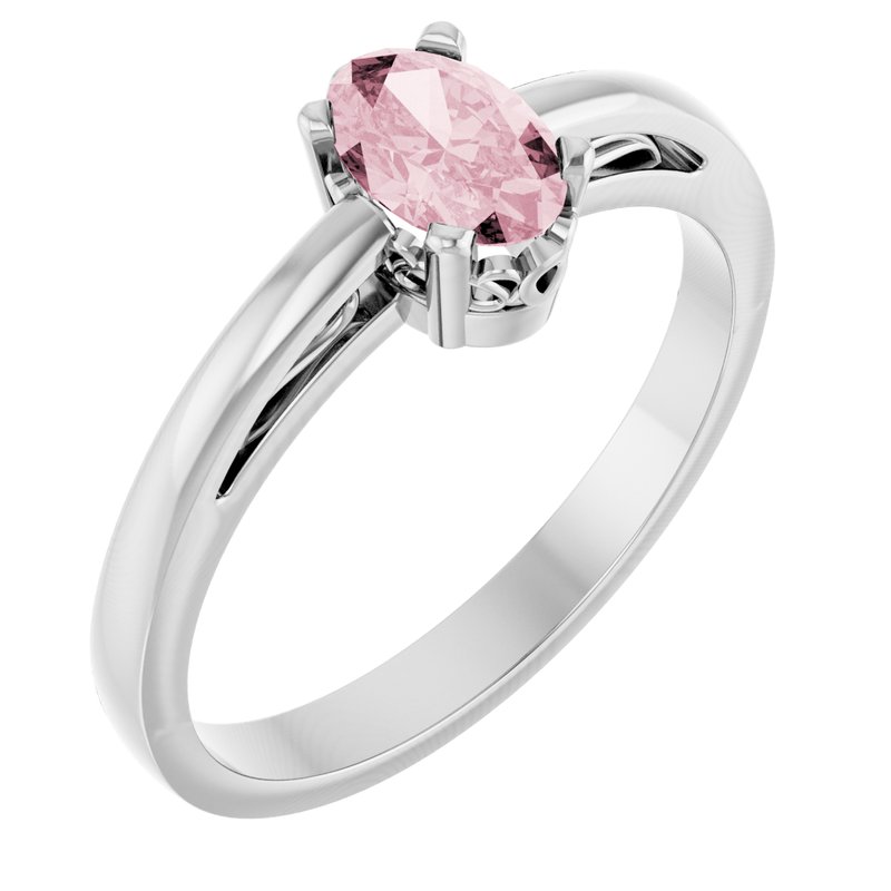 Solitaire Scroll Setting Ring No. 2