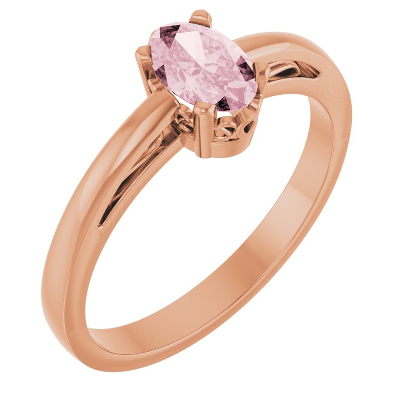 Solitaire Scroll Setting Ring No. 2