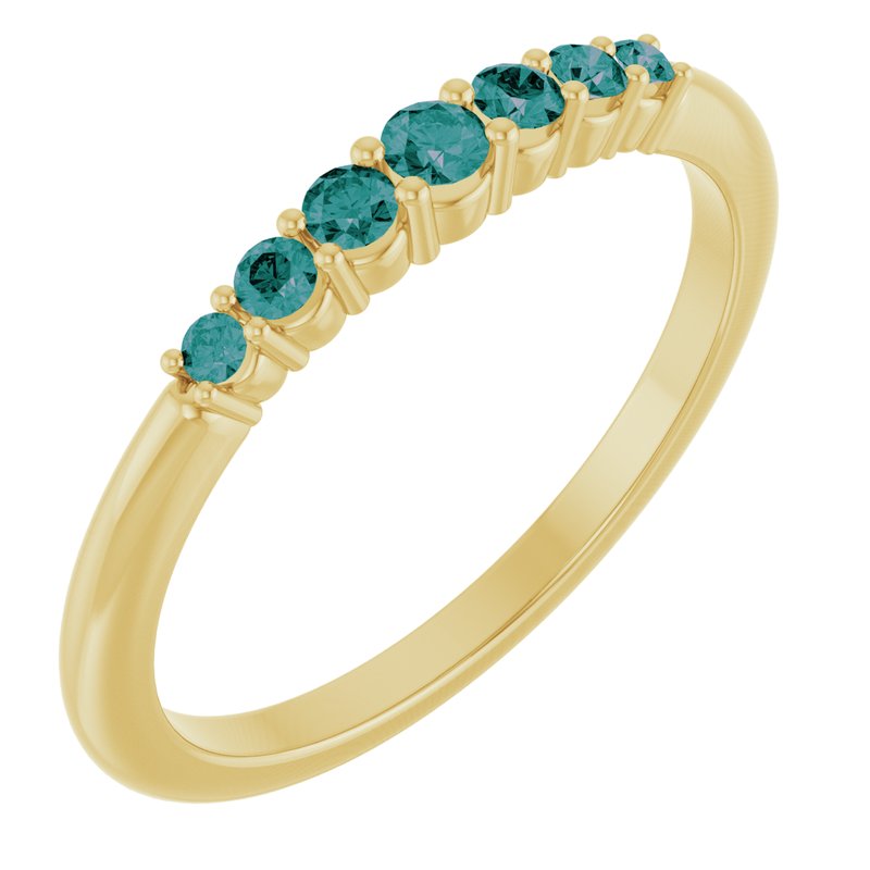 Accented Stackable Ring No. 2
