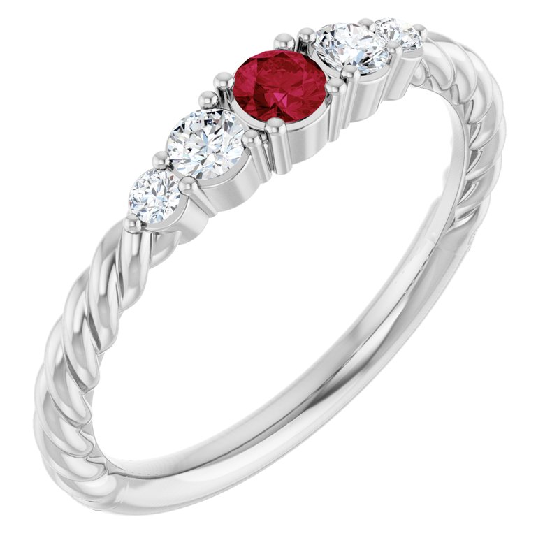 1/6 ctw Diamond Stackable Family Ring