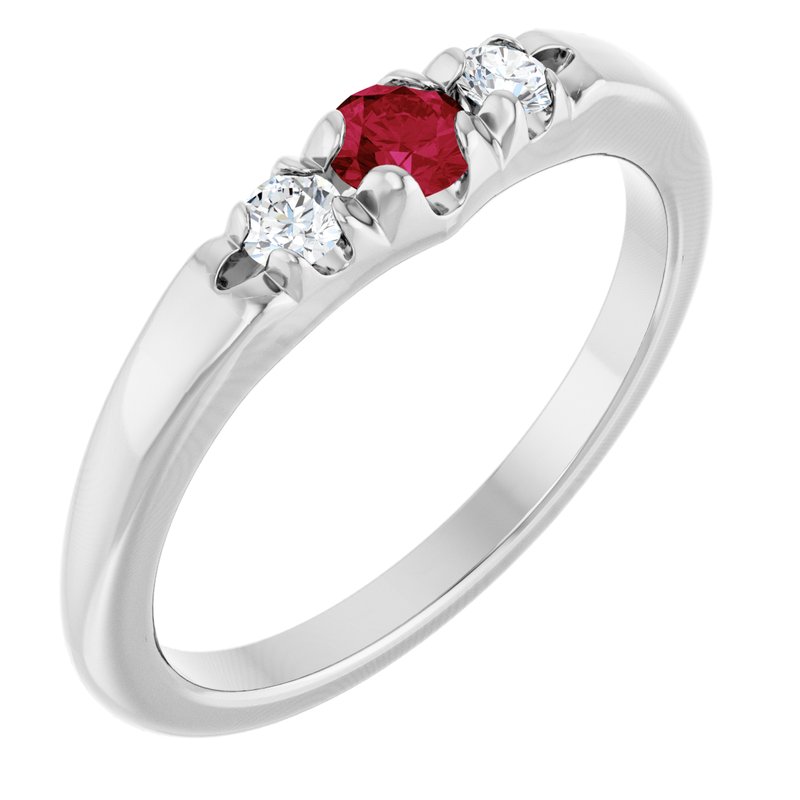 French-Set Accented Ring