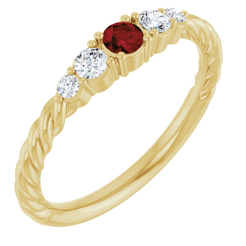 1/6 ctw Diamond Stackable Family Ring
