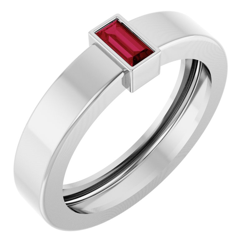 Lightweight Bezel-Set Solitaire Ring