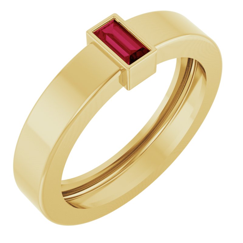 Lightweight Bezel-Set Solitaire Ring