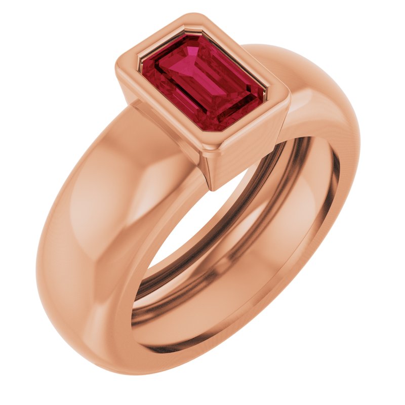 Bezel-Set Lightweight Solitaire Ring
