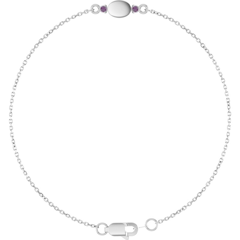 Engravable Accented Bracelet