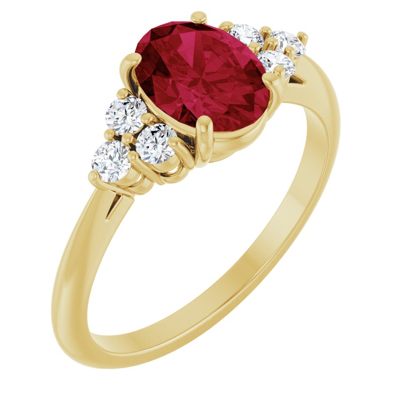 Accented Ring — Natural & Diamond