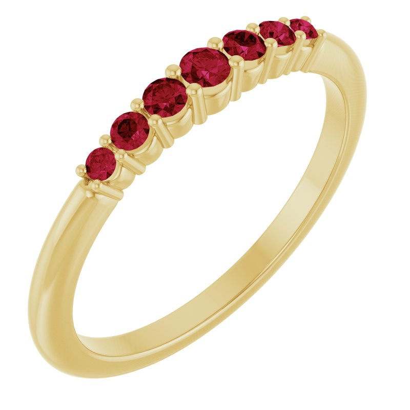 Accented Stackable Ring No. 2