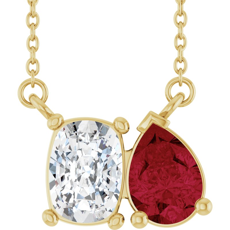 Two-Stone Necklace