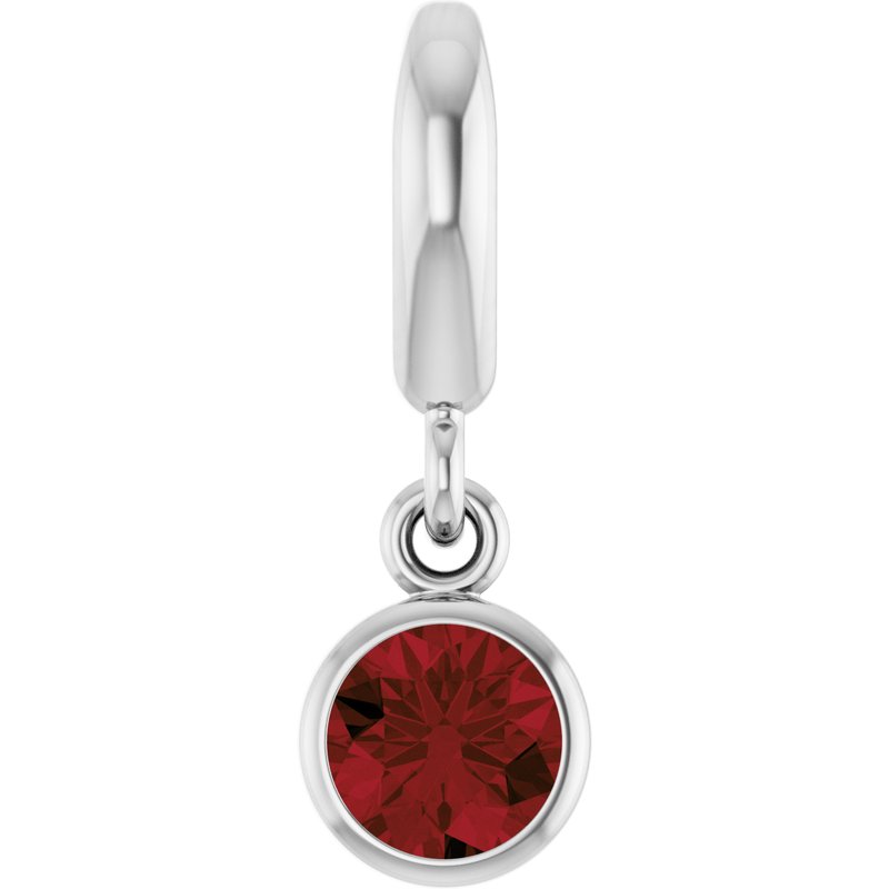 Bezel-Set Solitaire Charm/Pendant No. 4