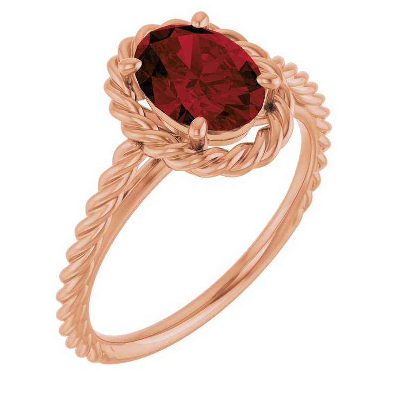 Solitaire Rope Ring