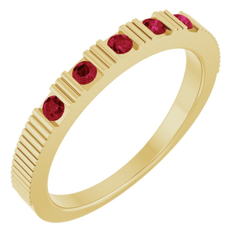 Birthstone Stackable Ring No. 2