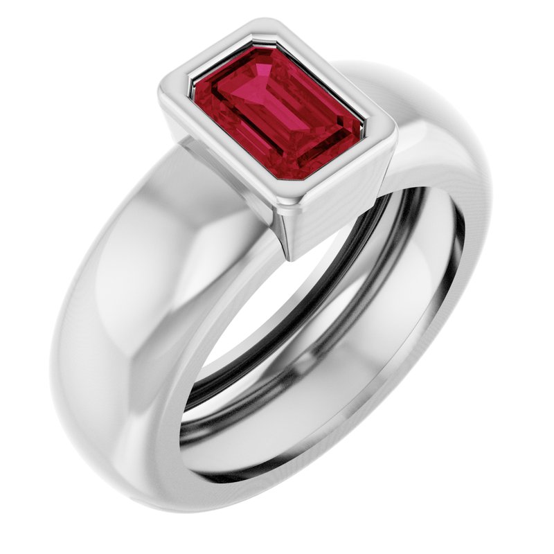 Bezel-Set Lightweight Solitaire Ring