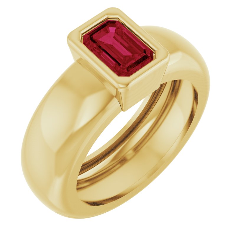 Bezel-Set Lightweight Solitaire Ring