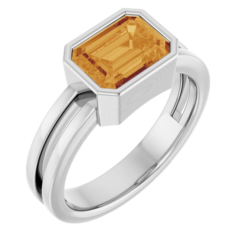 Bezel-Set Solitaire Ring No. 5