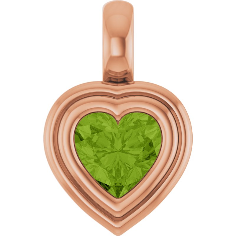 Bezel-Set Solitaire Charm/Pendant No. 2