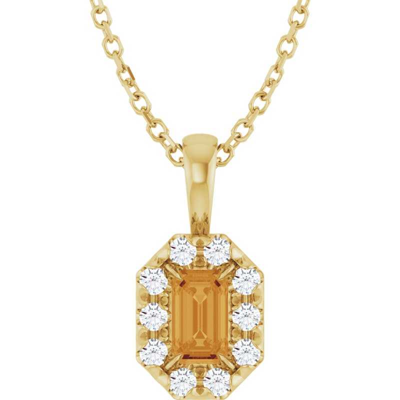 Halo-Style Necklace or Pendant — Natural