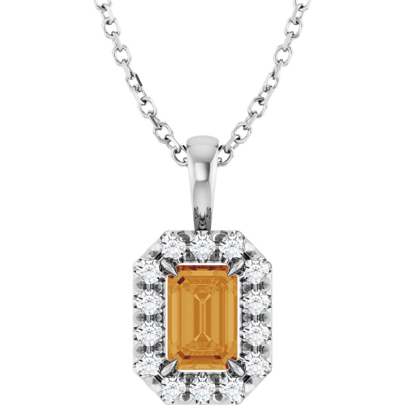 Halo-Style Necklace or Pendant — Natural