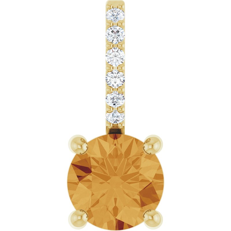Accented Charm/Pendant — Diamond
