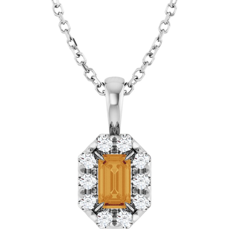 Halo-Style Necklace or Pendant — Natural