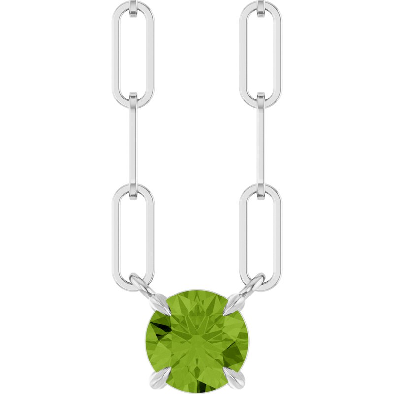 Solitaire Claw-Prong Necklace