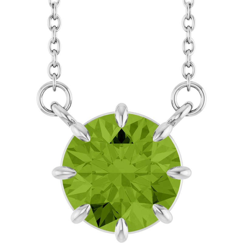 Claw-Prong Solitaire Necklace