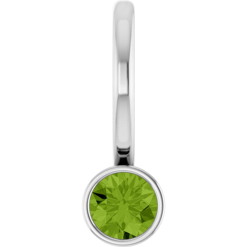 Bezel-Set Solitaire Charm/Pendant