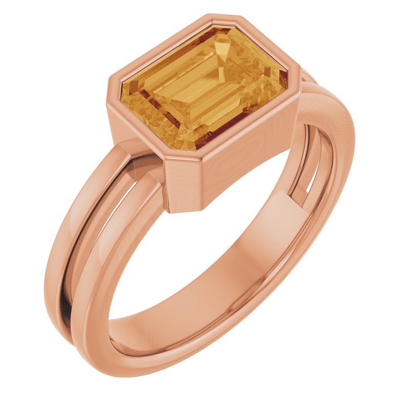 Bezel-Set Solitaire Ring No. 5
