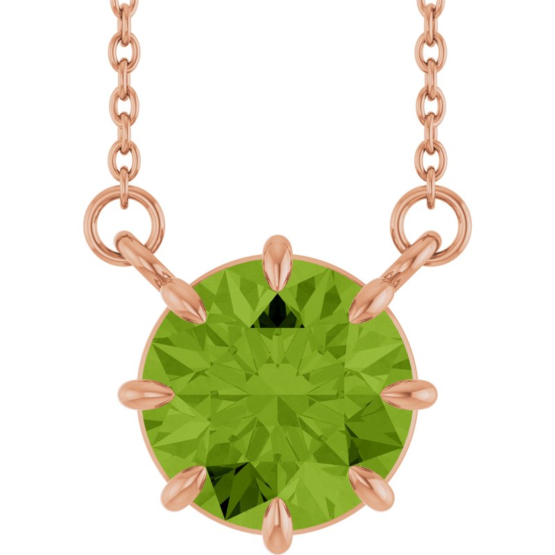 Claw-Prong Solitaire Necklace