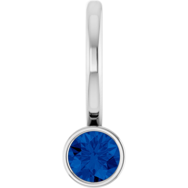Bezel-Set Solitaire Charm/Pendant