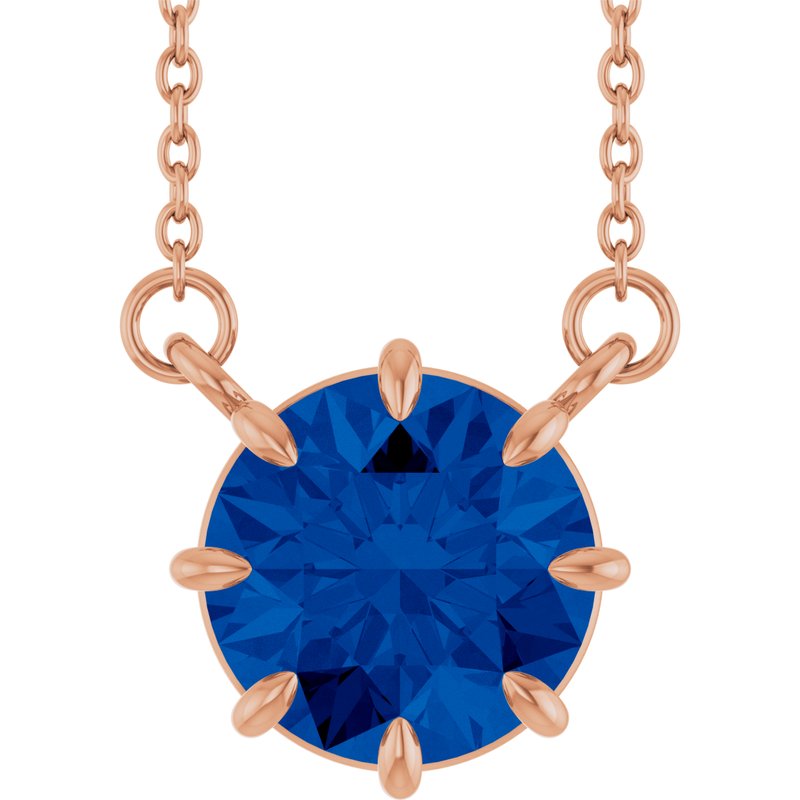 Claw-Prong Solitaire Necklace