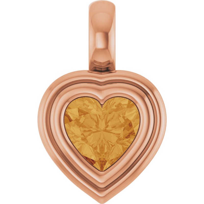 Bezel-Set Solitaire Charm/Pendant No. 2