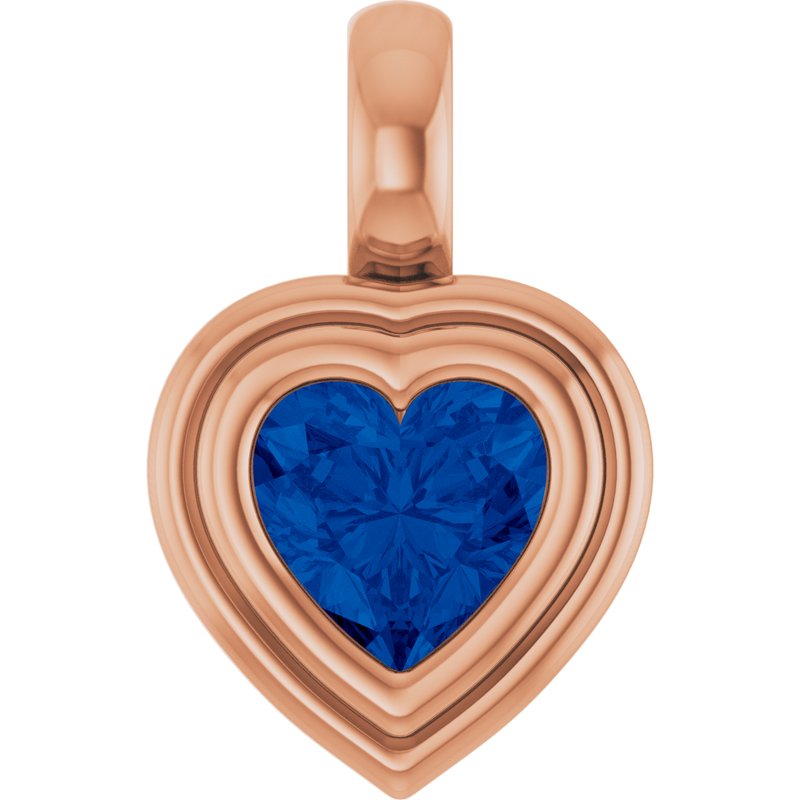 Bezel-Set Solitaire Charm/Pendant No. 2