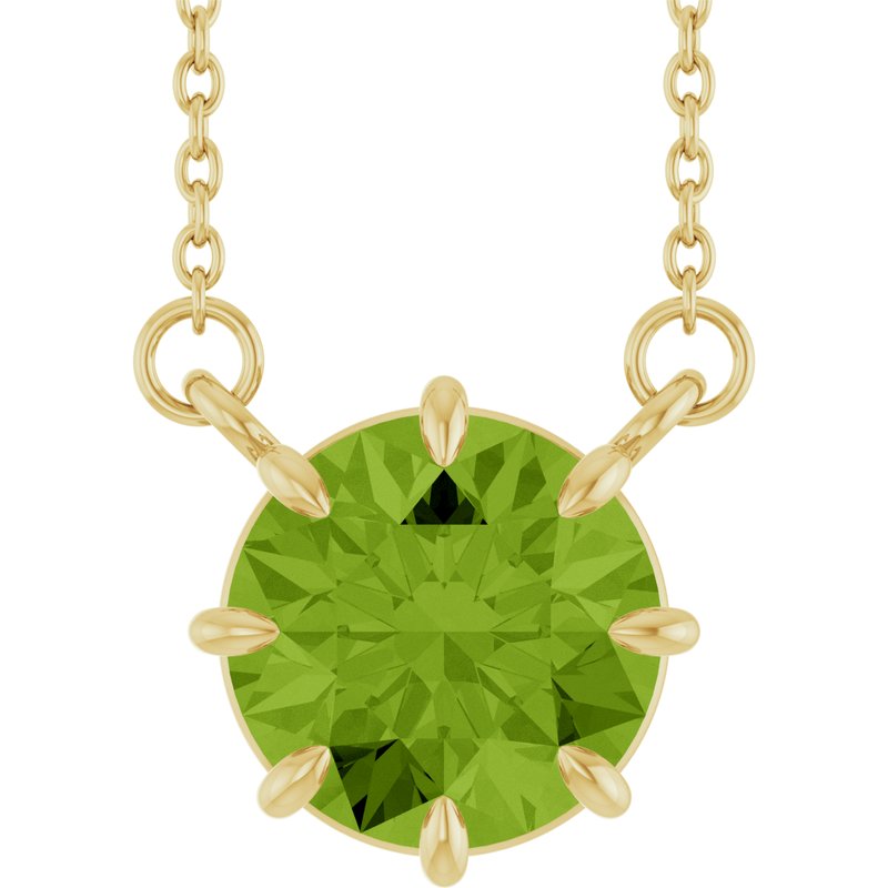 Claw-Prong Solitaire Necklace
