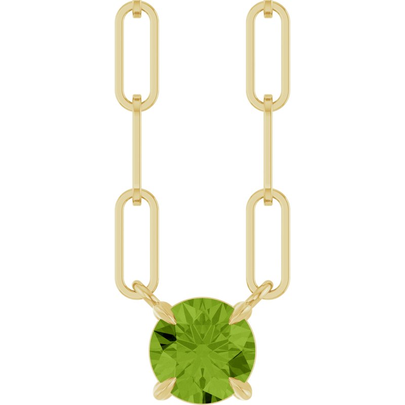 Solitaire Claw-Prong Necklace