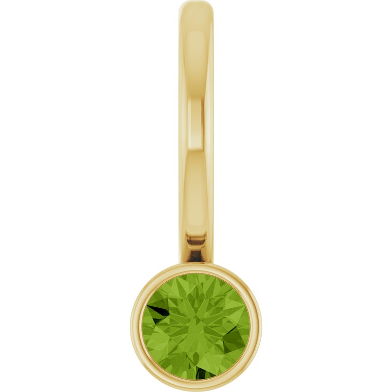 Bezel-Set Solitaire Charm/Pendant