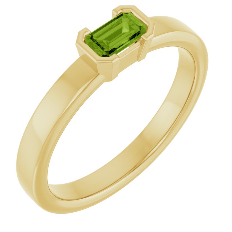 Half-Bezel Family Stackable Ring