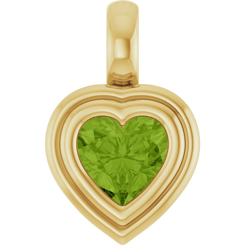 Bezel-Set Solitaire Charm/Pendant No. 2
