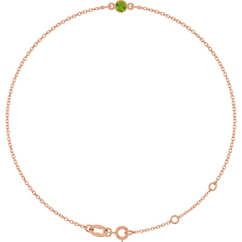 Bezel-Set Link Bracelet