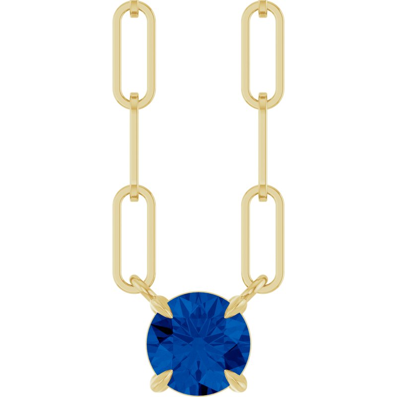 Solitaire Claw-Prong Necklace