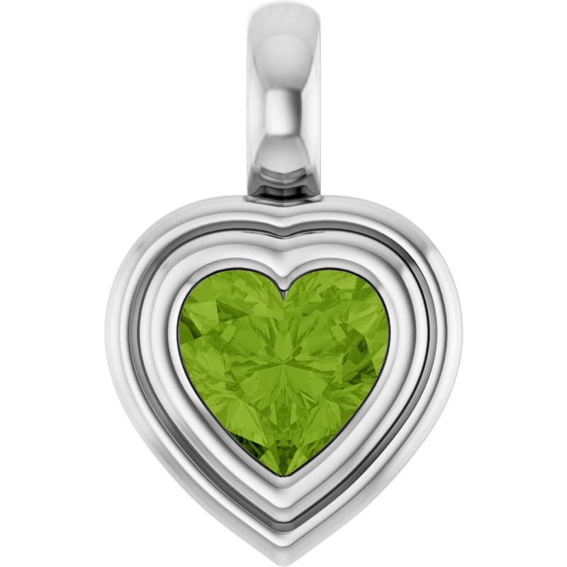 Bezel-Set Solitaire Charm/Pendant No. 2