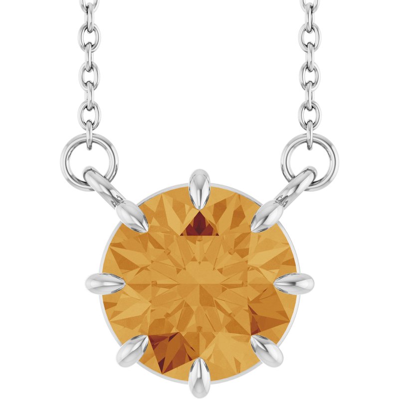 Claw-Prong Solitaire Necklace