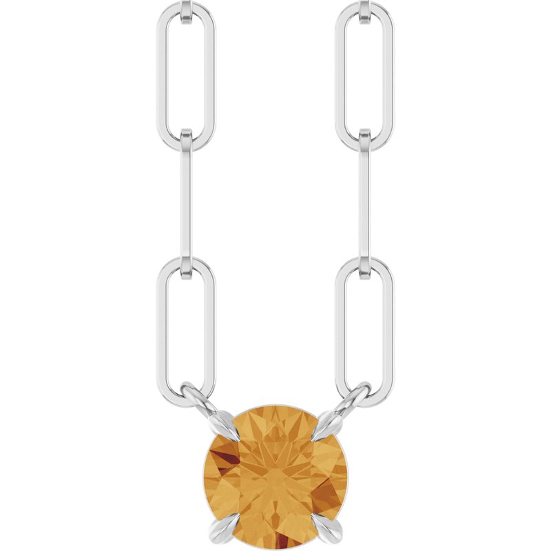 Solitaire Claw-Prong Necklace